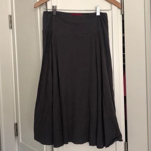 Grey cotton knit skirt. Velvet from Anthropology.